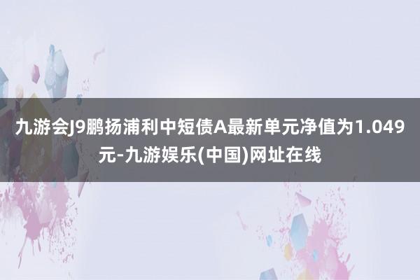 九游会J9鹏扬浦利中短债A最新单元净值为1.049元-九游娱乐(中国)网址在线